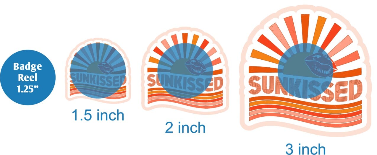 Sunkissed Retro Sun - DECAL AND ACRYLIC SHAPE #DA02079