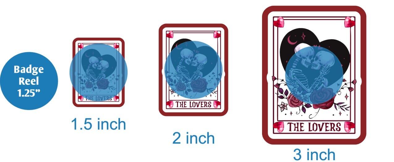 The Lovers Tarot Card - DECAL AND ACRYLIC SHAPE #DA01753