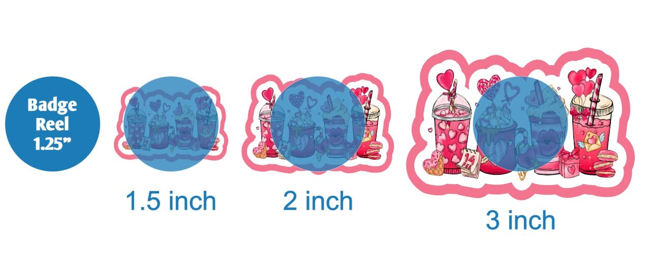 Valentine Coffee Cups - DECAL AND ACRYLIC SHAPE #DA01703