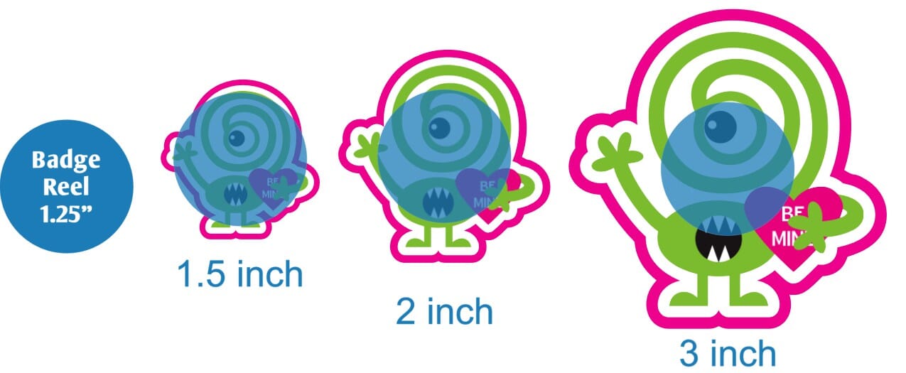 Valentine Monster 1 - DECAL AND ACRYLIC SHAPE #DA01650