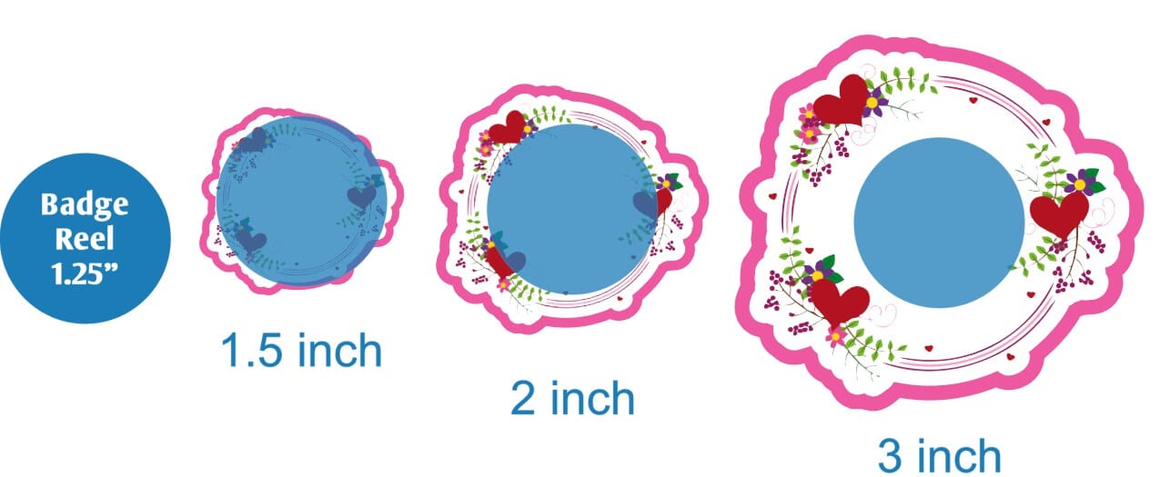 Valentine Round Frame - DECAL AND ACRYLIC SHAPE #DA01652