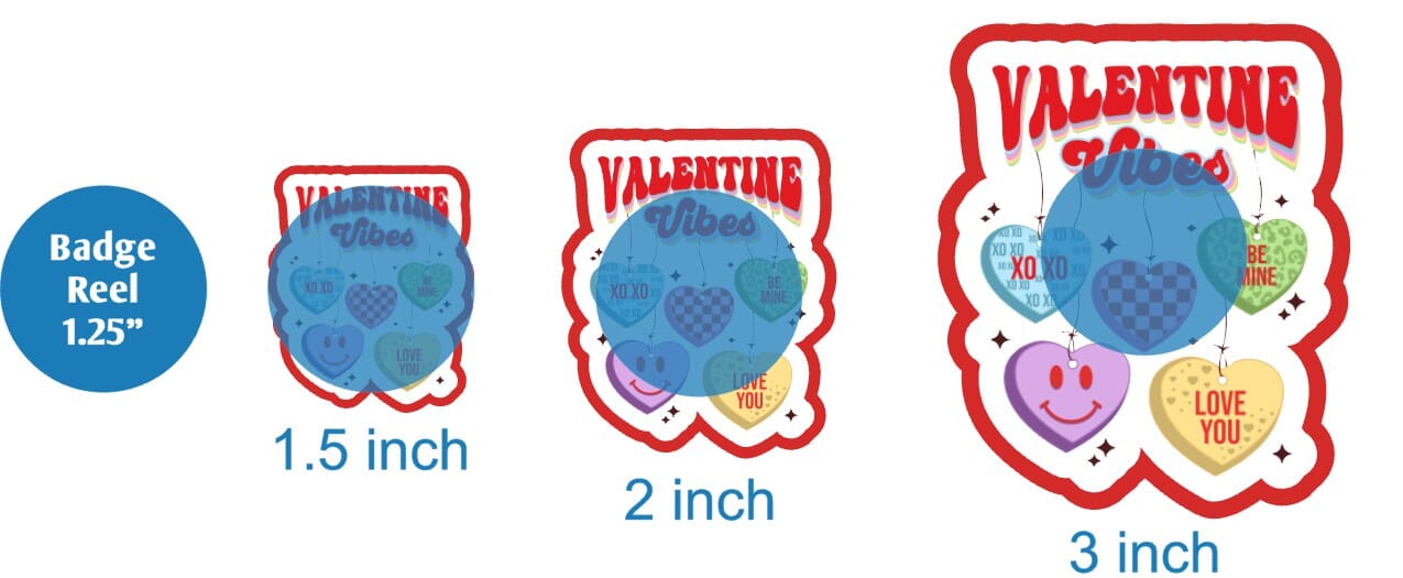 Valentine Vibes Hearts - DECAL AND ACRYLIC SHAPE #DA01823