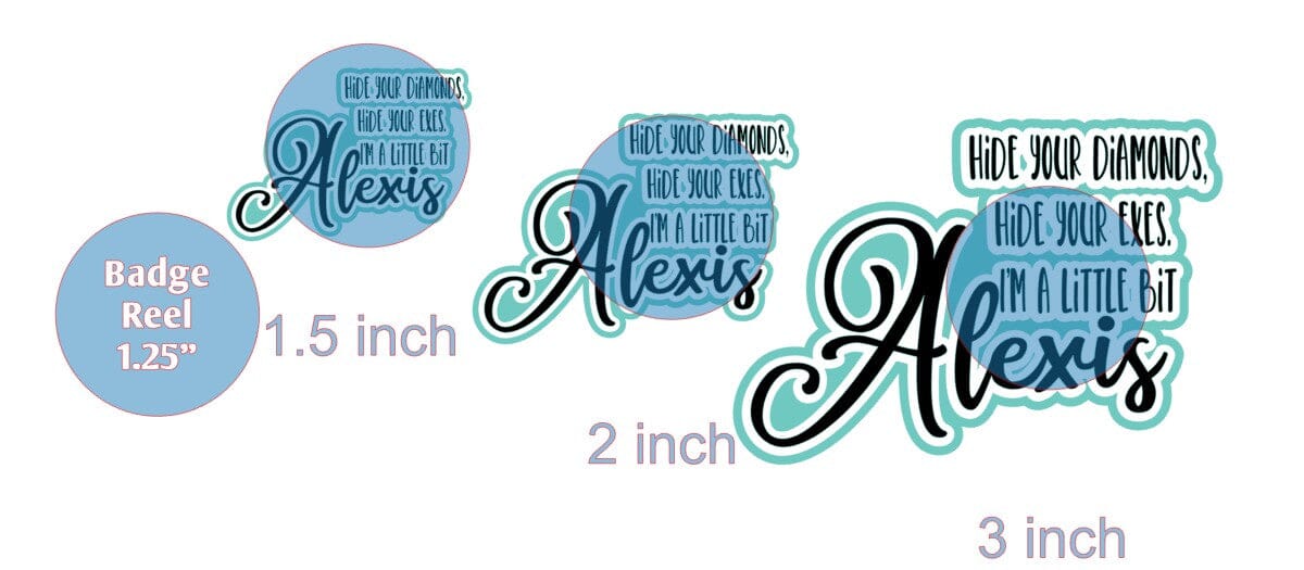 A Little Bit Alexis - Acrylic Shape #1279