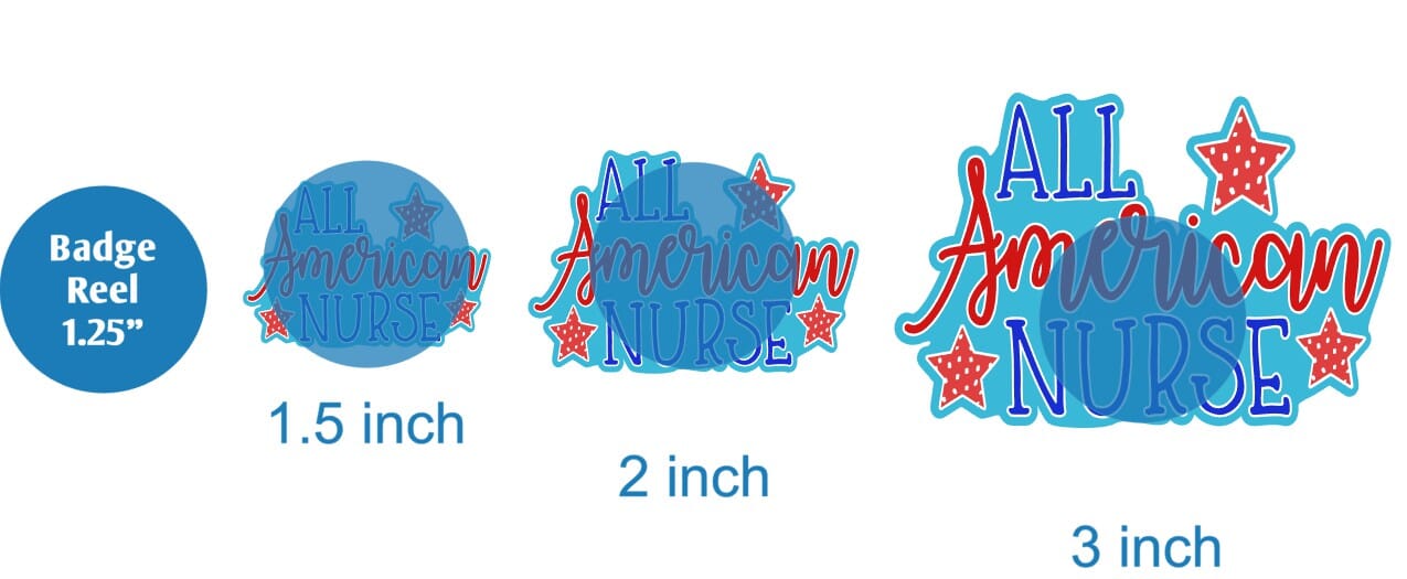 All American Nurse - Acrylic Shape #239