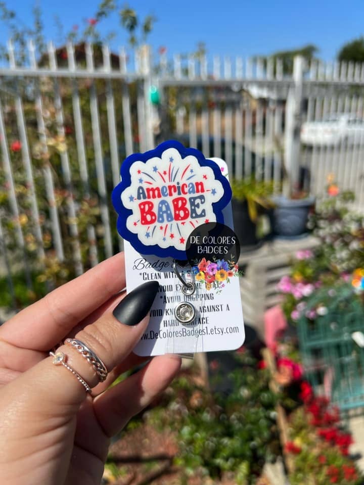 American Babe - DECAL AND ACRYLIC SHAPE #DA0813