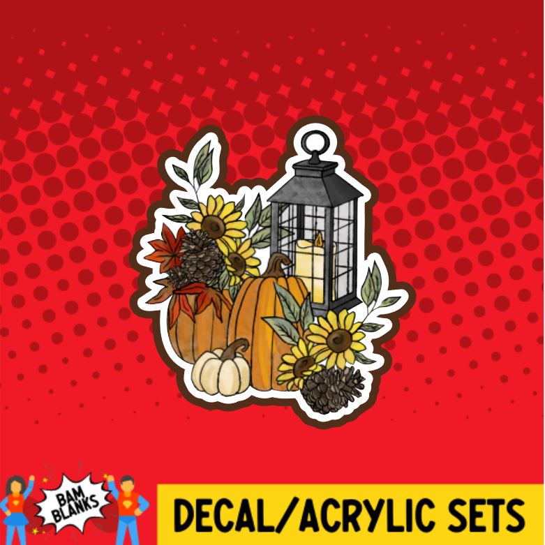 Autumn Lantern - DECAL AND ACRYLIC SHAPE #DA