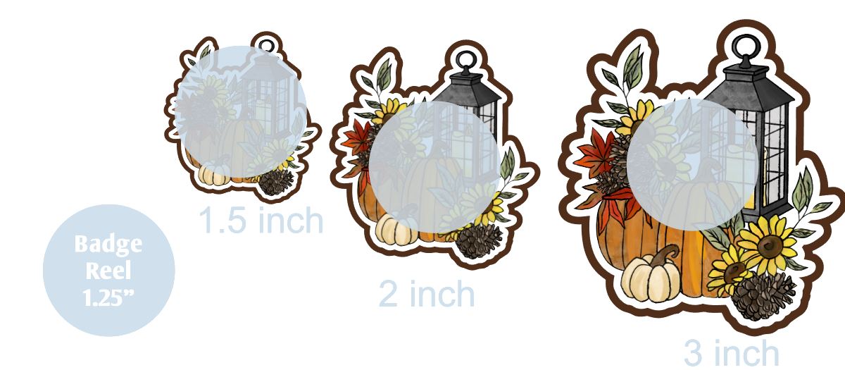 Autumn Lantern - DECAL AND ACRYLIC SHAPE #DA