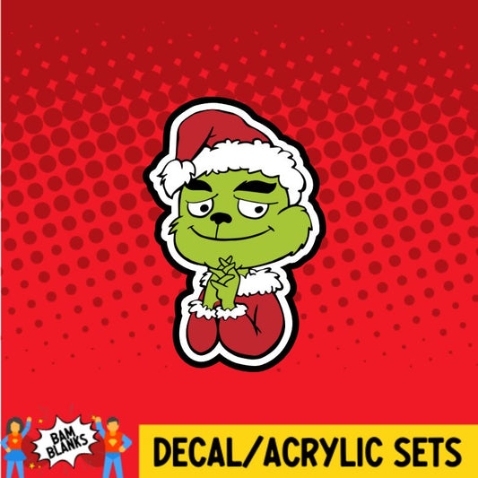 Baby Green Monster - DECAL AND ACRYLIC SHAPE #DA0370