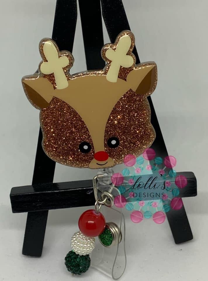 Baby Reindeer Face - Acrylic Shape #565
