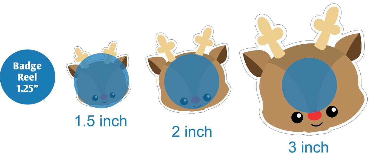 Baby Reindeer Face - Acrylic Shape #565