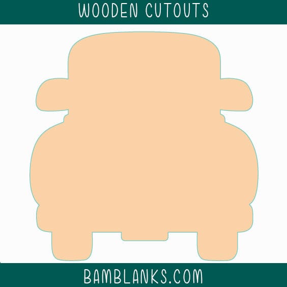 Back of Truck Wood Blank #W007
