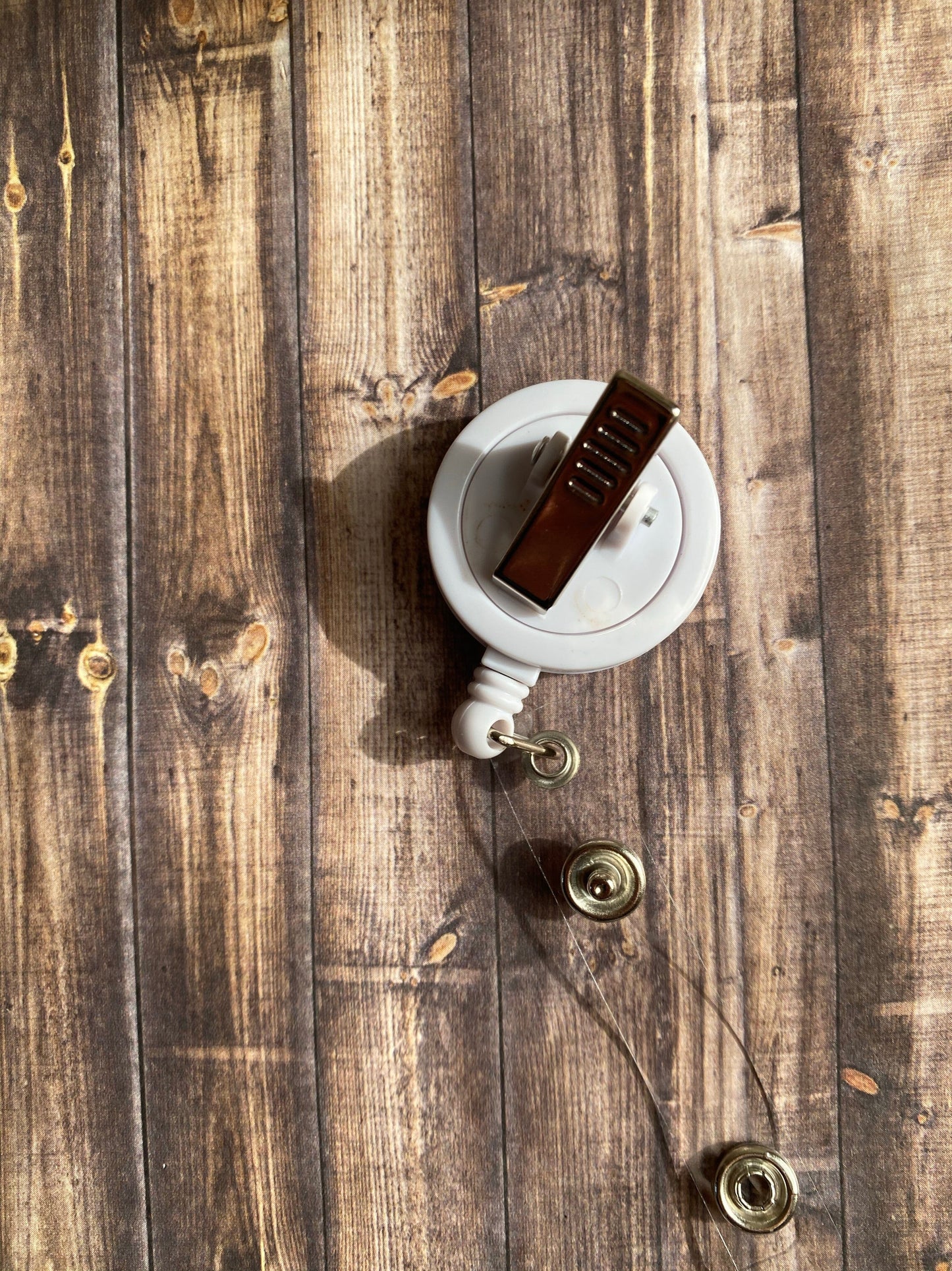 Badge Reels - White Alligator Clips