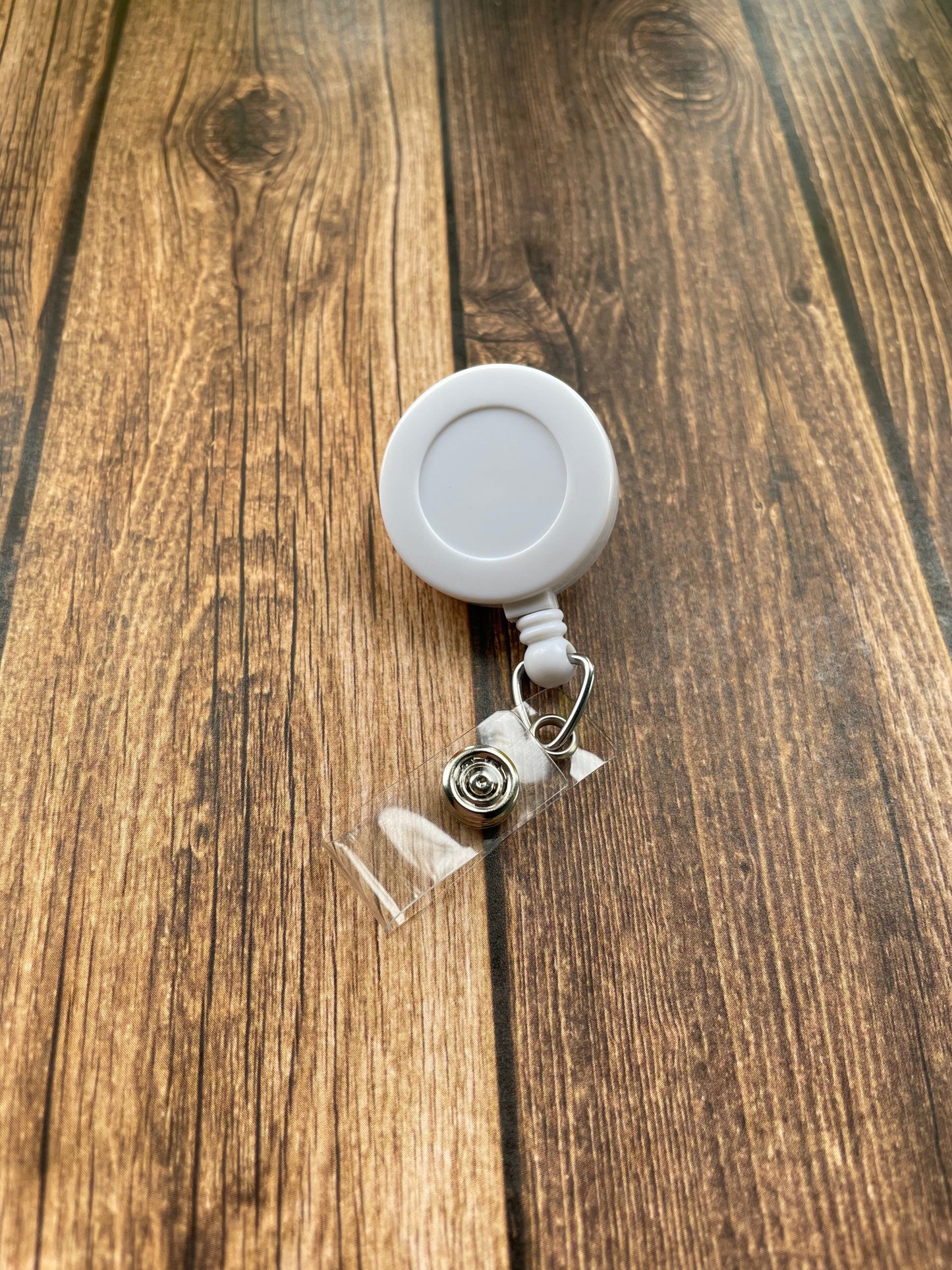Badge Reels - White Belt Clips