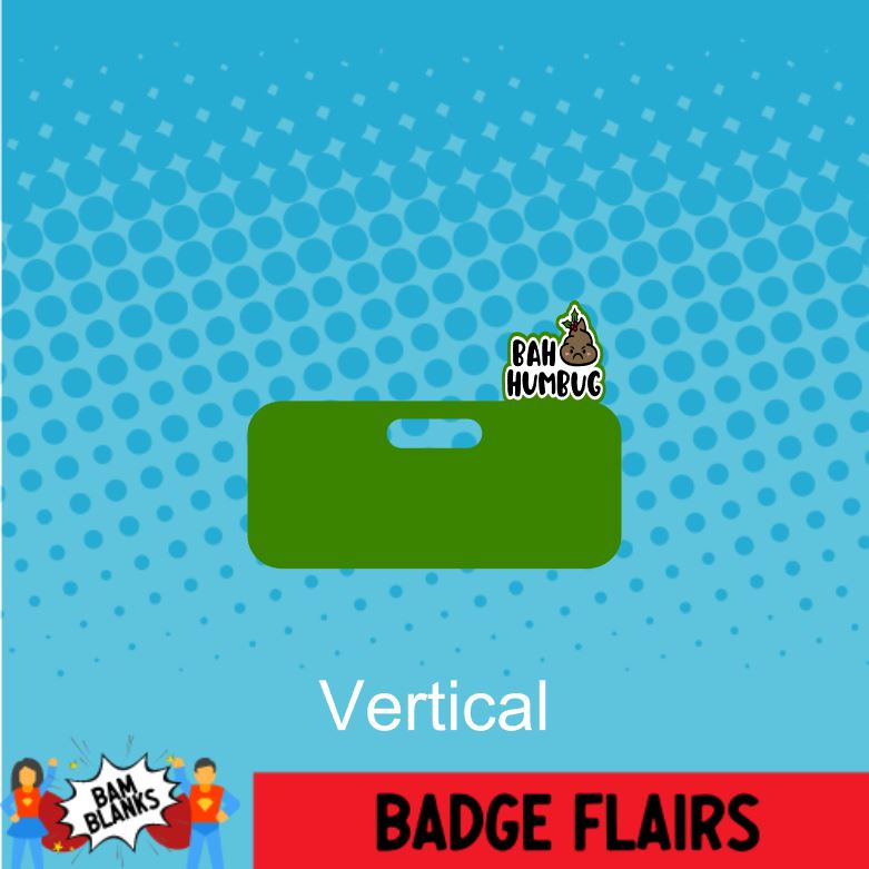 Bah Humbug - BADGE FLAIR DECAL AND ACRYLIC SHAPE #BF0025
