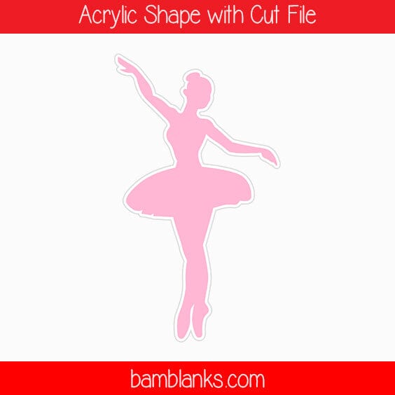 Ballet Dancer Silhouette - Acrylic Shape #846