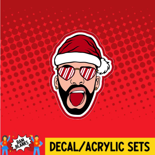 BB Face Christmas - DECAL AND ACRYLIC SHAPE #DA0349