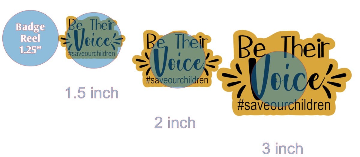 Be Their Voice - Acrylic Shape #901