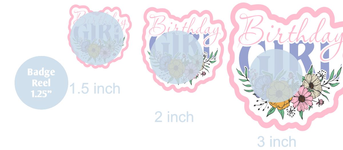 Birthday Girl 2 - DECAL AND ACRYLIC SHAPE #DA0344