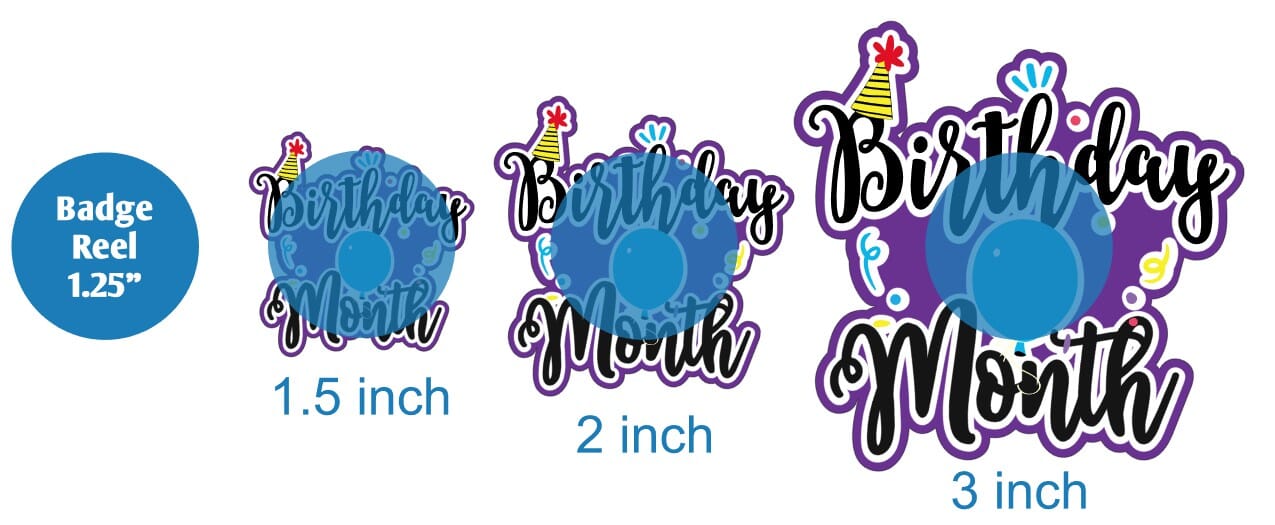 Birthday Month - Acrylic Shape #1172