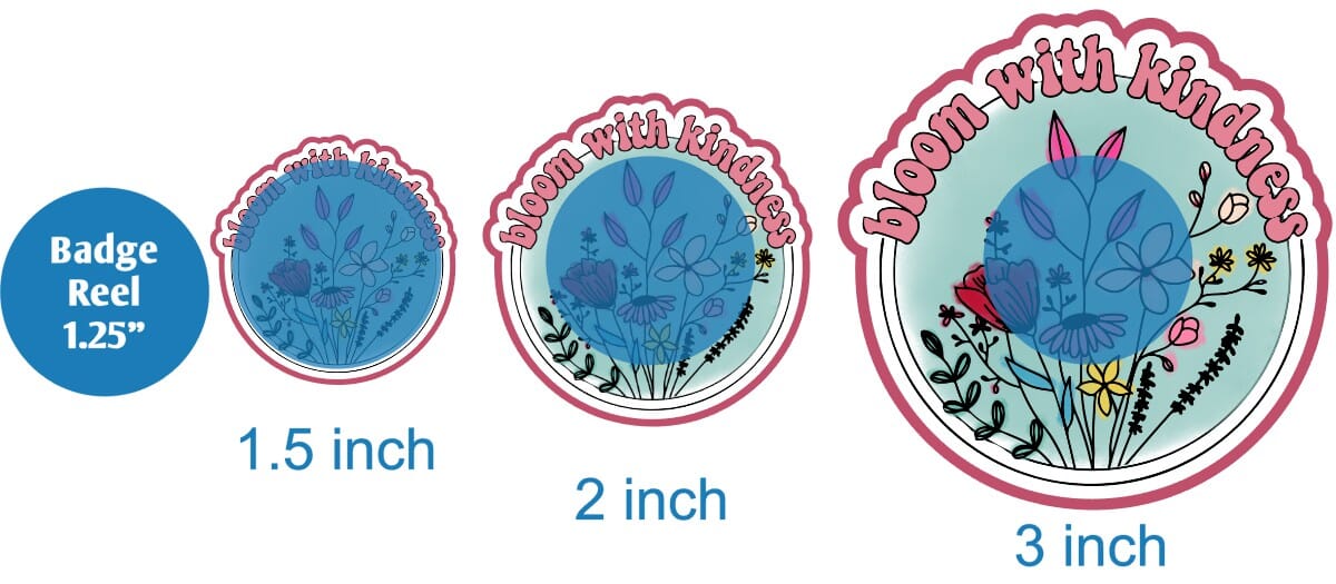 Bloom with Kindness - DECAL AND ACRYLIC SHAPE #DA0045