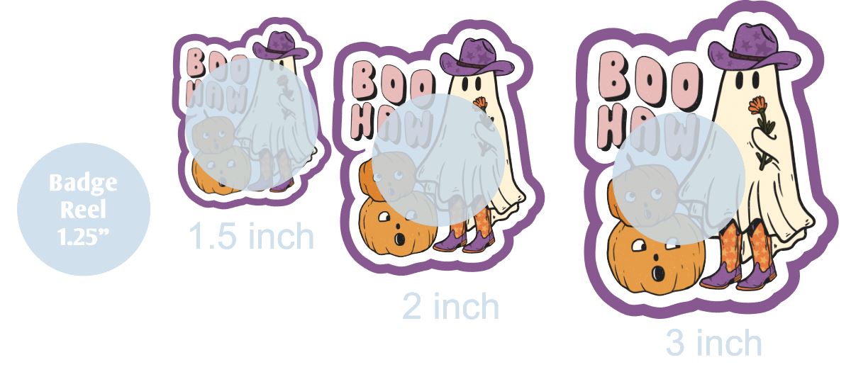 Boo Haw with Pumpkins - DECAL AND ACRYLIC SHAPE #DA0