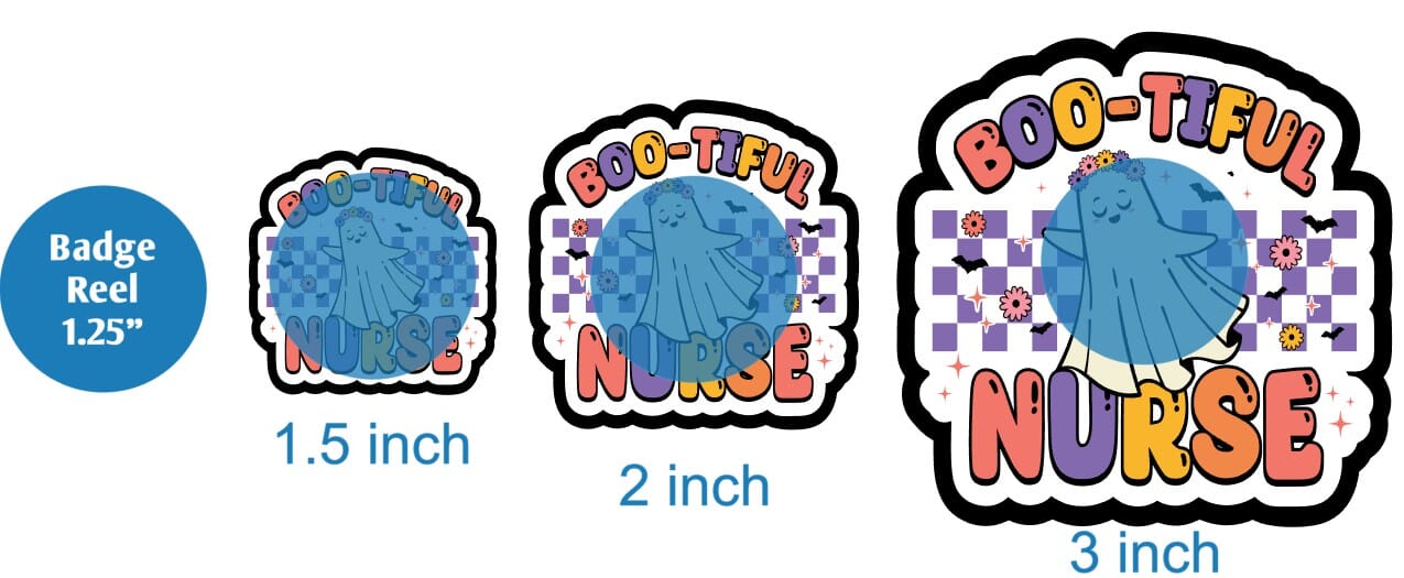Boo-Tiful Nurse - DECAL AND ACRYLIC SHAPE #DA01330
