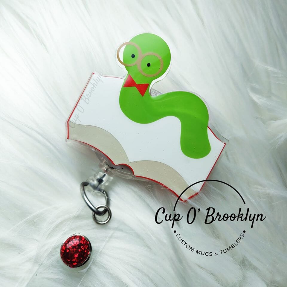 Bookworm - Acrylic Shape #030