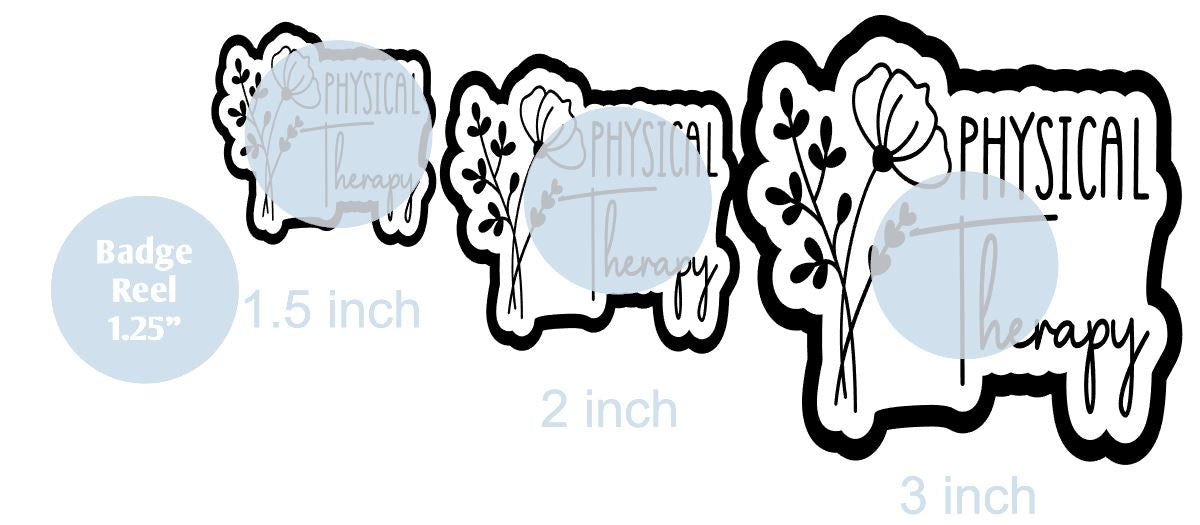 Botanical Physical Therapy - DECAL AND ACRYLIC SHAPE #DA0118