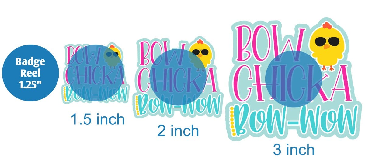 Bow Chicka - Acrylic Shape #1268