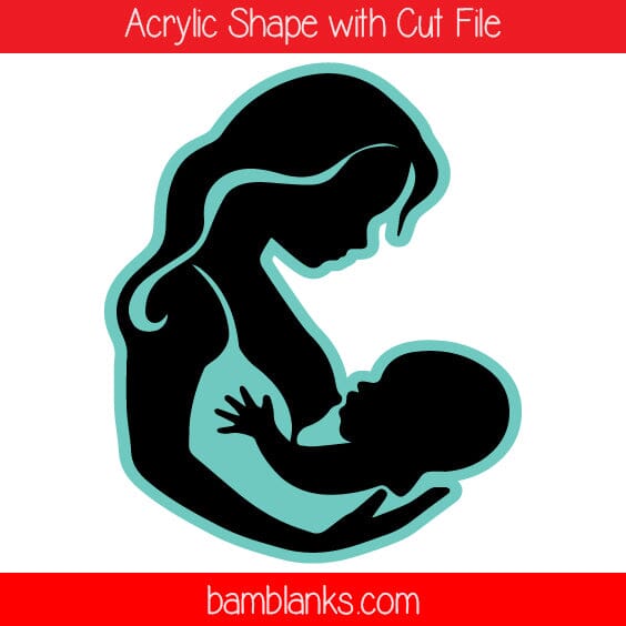 Breastfeeding Mom 1 - Acrylic Shape #933