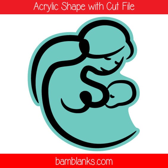 Breastfeeding Mom 2 - Acrylic Shape #934