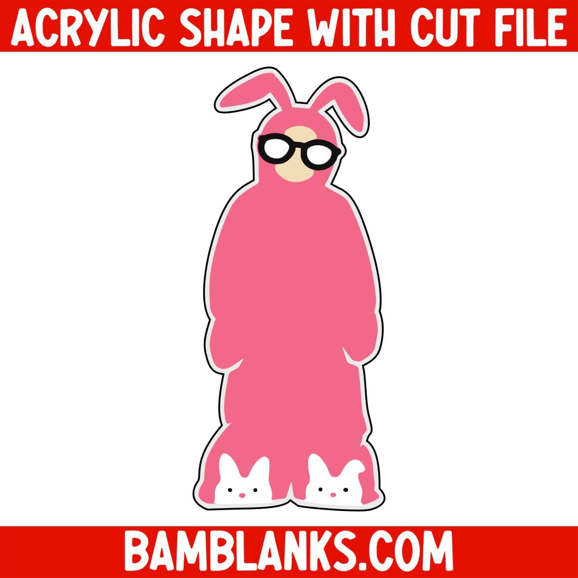 Bunny Suit - Acrylic Shape #593