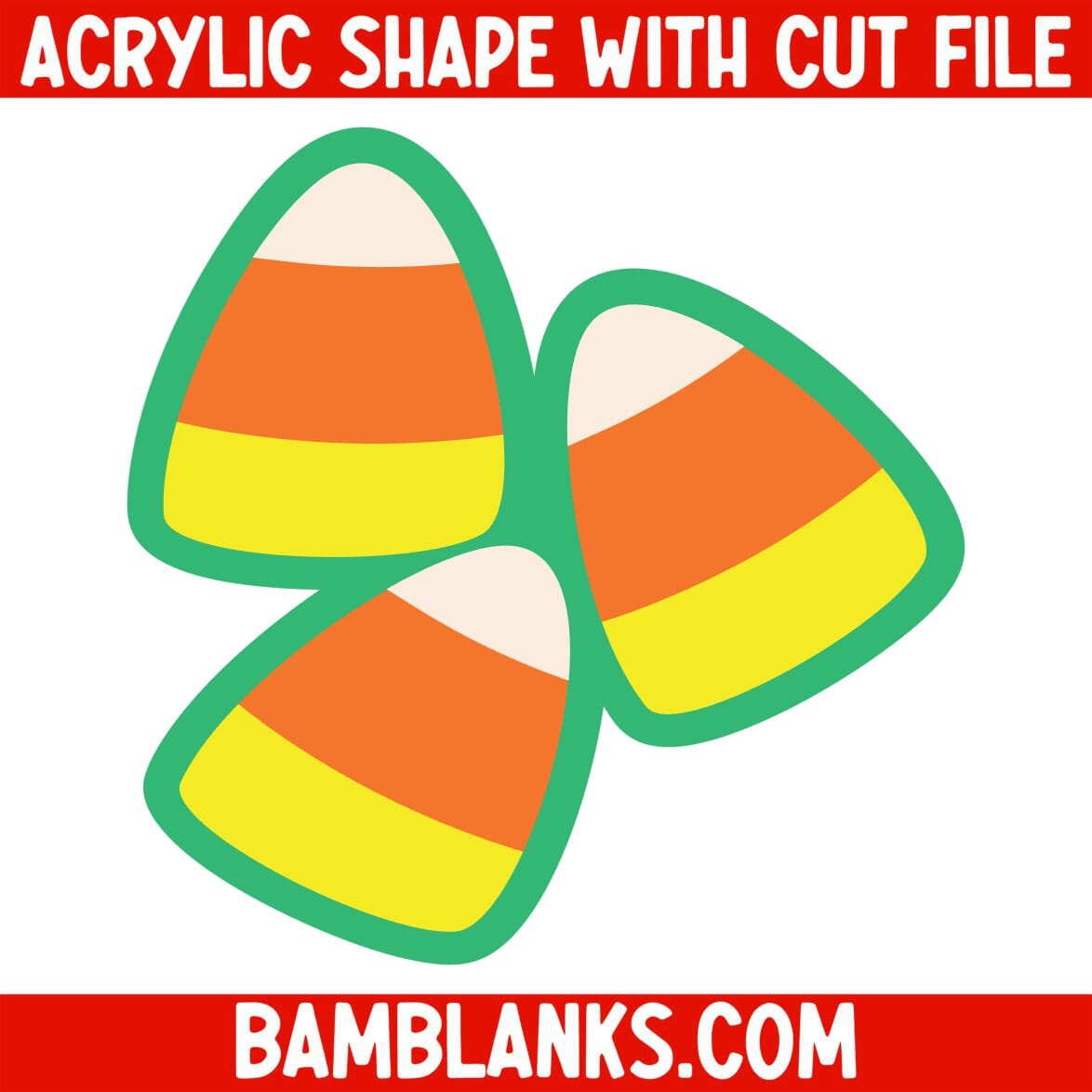 Candy Corns - Acrylic Shape #995