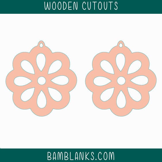 Canyon Earrings Wood Blanks #W033