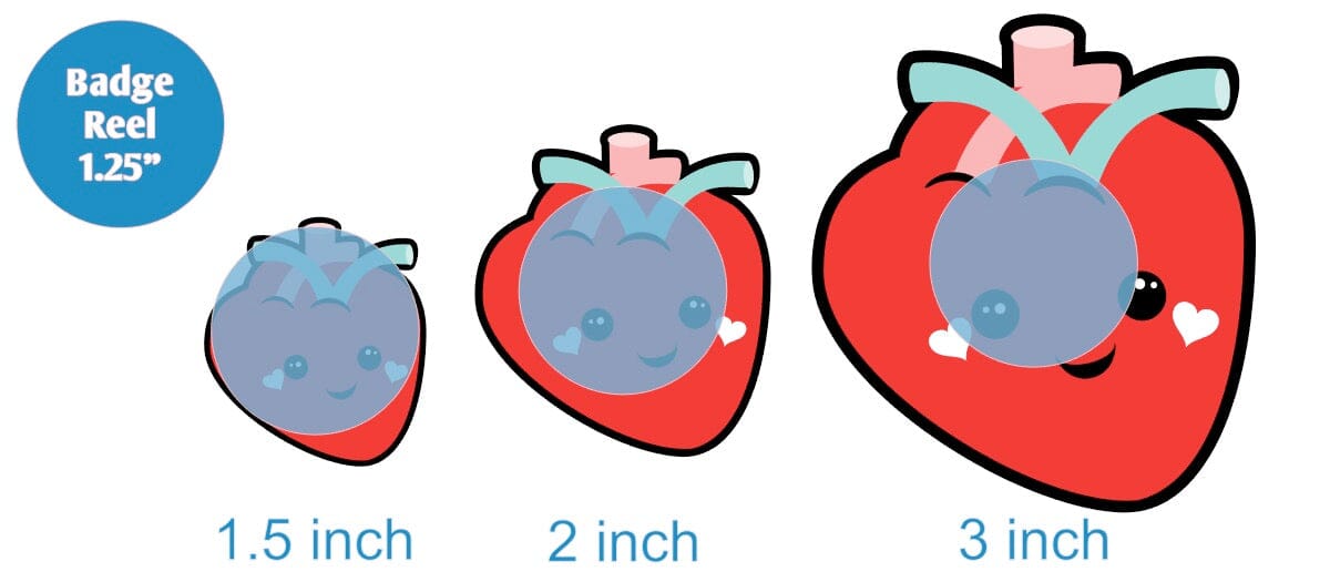 Cartoon Heart - Acrylic Shape #1353