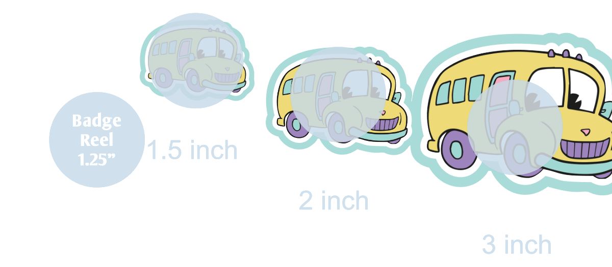 Cartoon School Bus - DECAL AND ACRYLIC SHAPE #DA01204