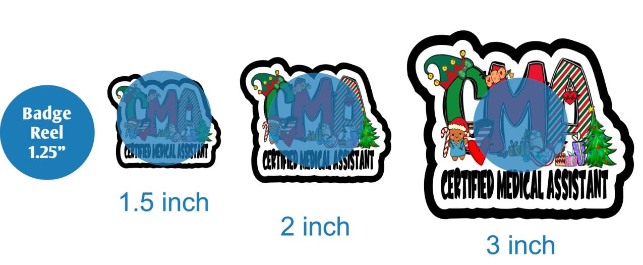 Certified Medical Assistant Christmas - DECAL AND ACRYLIC SHAPE #DA01572