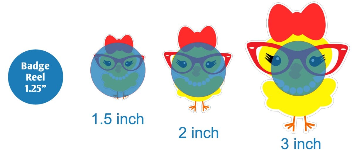Chick with Cat Eye Glasses - Acrylic Shape #438