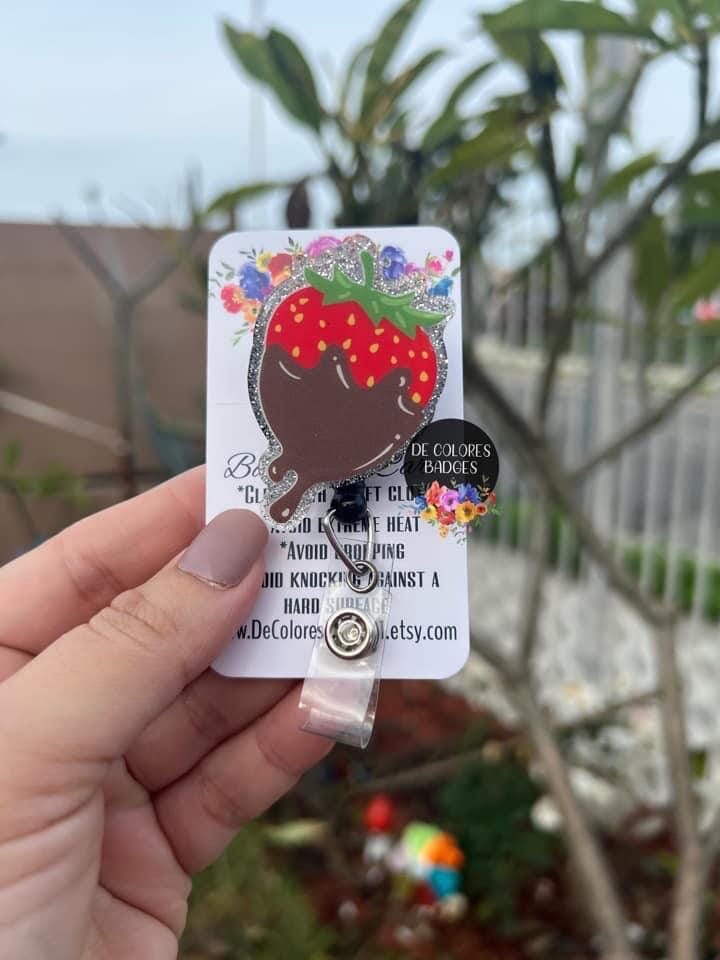 Chocolate Dipped Strawberry - DECAL AND ACRYLIC SHAPE #DA0597