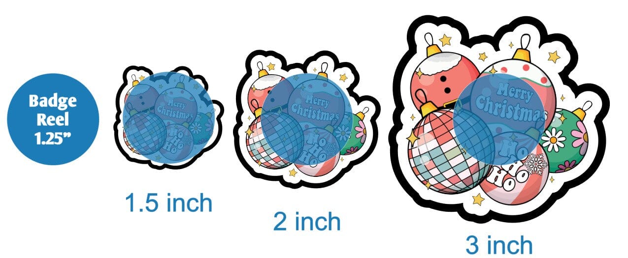 Christmas Balls - DECAL AND ACRYLIC SHAPE #DA01566