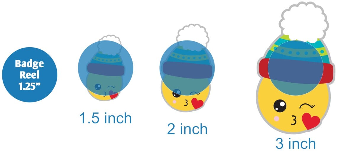 Christmas Kiss Emoji - Acrylic Shape #568