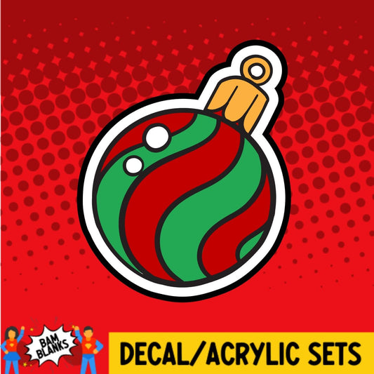 Christmas Ornament - DECAL AND ACRYLIC SHAPE #DA0446