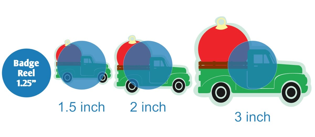 Christmas Ornament Truck - Acrylic Shape #981
