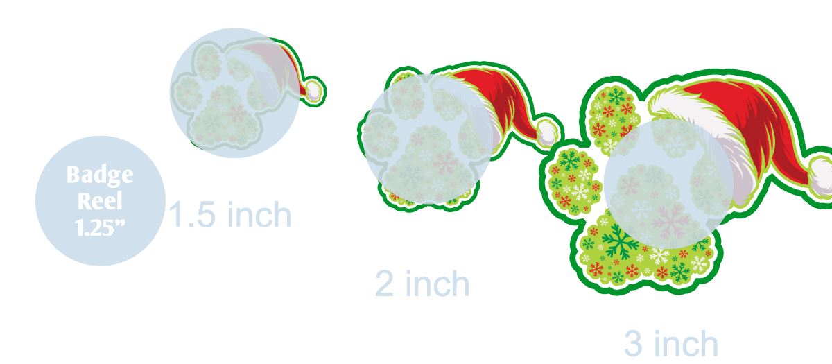 Christmas Paw - DECAL AND ACRYLIC SHAPE #DA0424