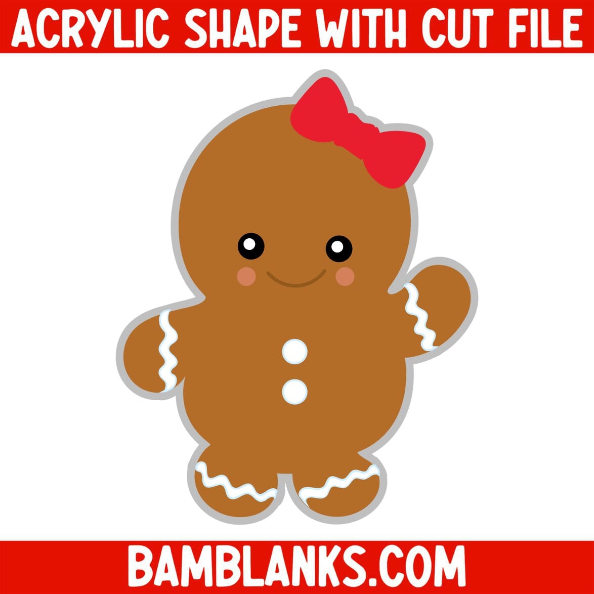 Chubby Ginger Girl - Acrylic Shape #560