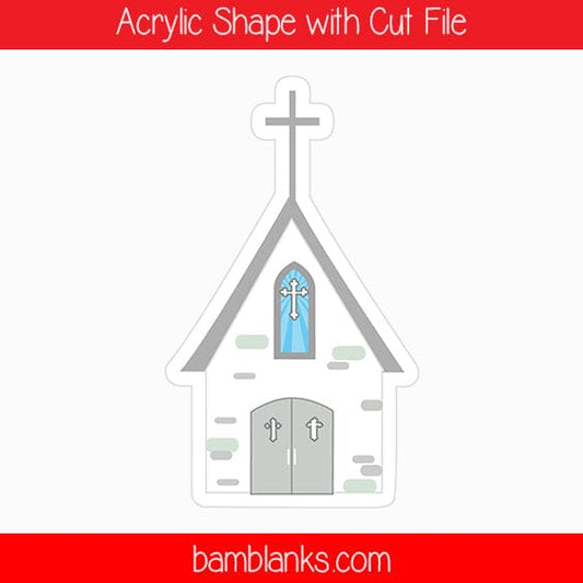 Church - Acrylic Shape #974
