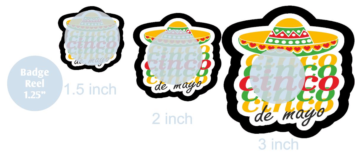 Cinco Cinco Cinco de Mayo - DECAL AND ACRYLIC SHAPE #DA0729