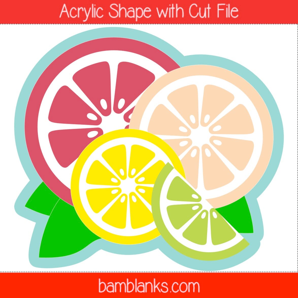 Citrus Love - Acrylic Shape #1584