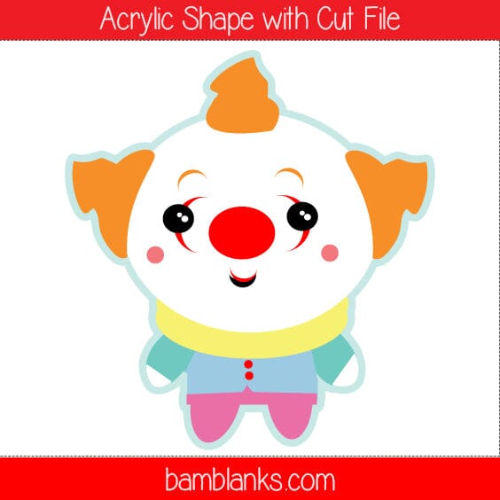 Clown - Acrylic Shape #842
