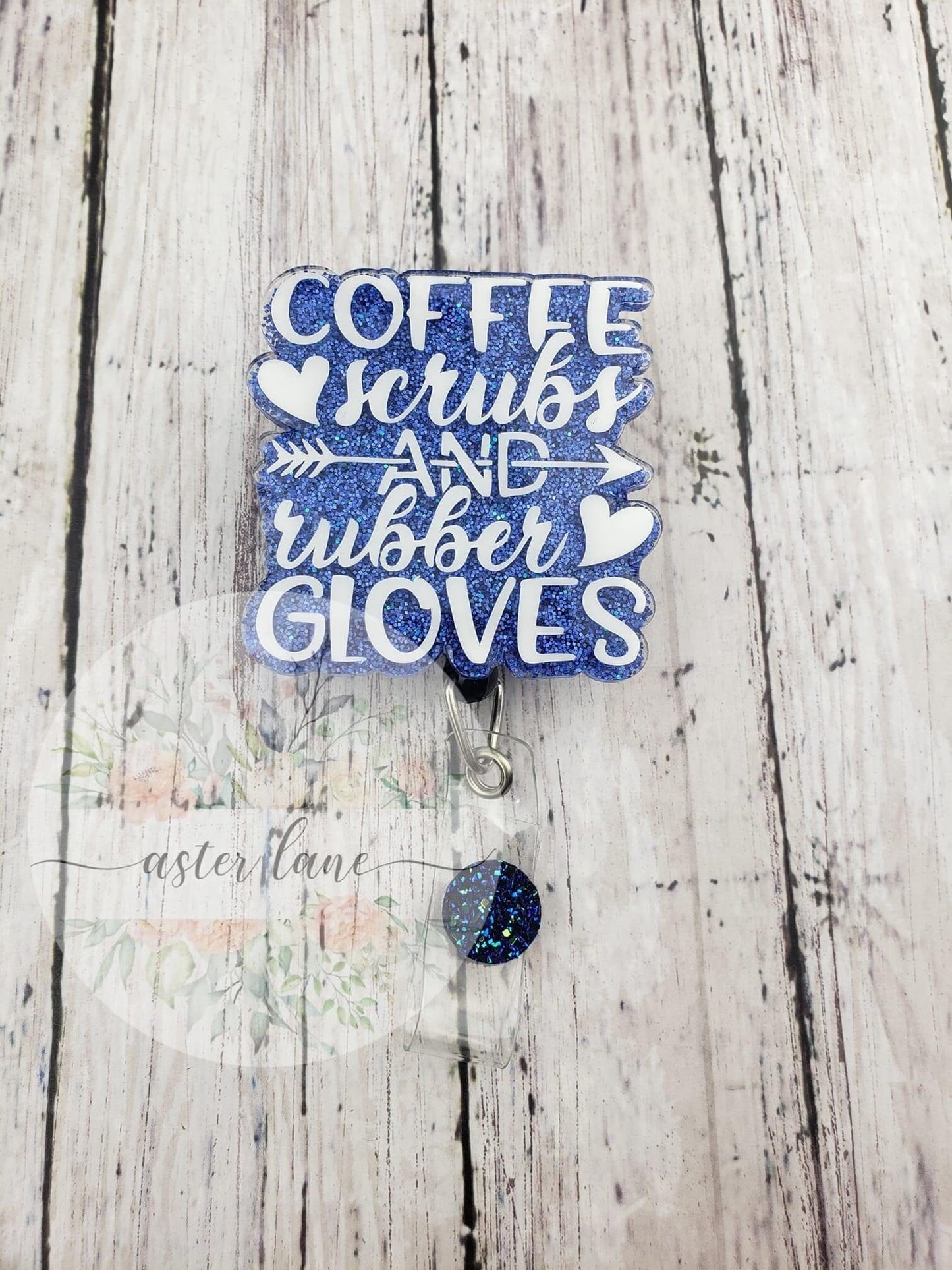 Coffee, Scrubs and Rubber Gloves - Acrylic Shape #107